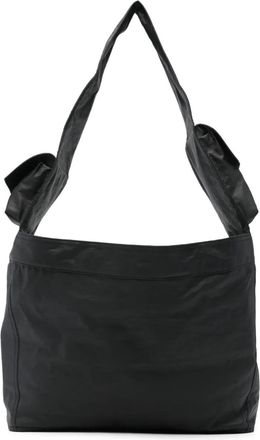 Yohji Yamamoto large Newspaper flap-pocket tote bag - Zwart