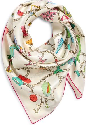 Echo Charmed Life Silk Scarf in Ivory Multi at Nordstrom