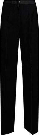 Forte_Forte Fluid Ribbed Velvet High-Waist Trousers