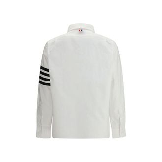 Thom Browne Mens White Cotton Dress Shirt