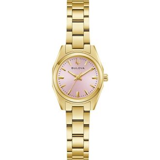 Bulova Surveyor Dames Horloge Goudkleurig 97L187
