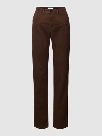 Brax Brax Stoffhose mit 5-Pocket-Design Modell Carola in Mittelbraun, Gr&ouml;&szlig;e 40