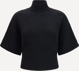 Alaia Cropped cashmere turtleneck Sweater Female 38