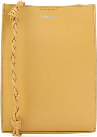 Jil Sander Yellow Leather Small Tangle Shoulder Bag