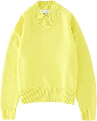 STUDIO NICHOLSON Nohwe long-sleeves sweater - Yellow