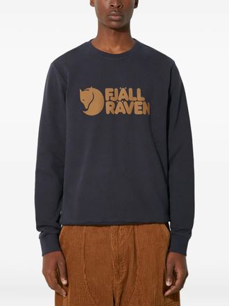 Fjällräven Trui met ronde hals en logo - Blauw