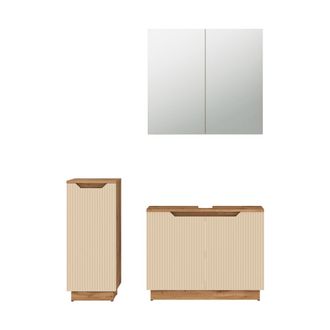 Vicco Conjunto De Muebles De Ba&ntilde;o De 3 Piezas Lotta, Cachemira, 3 Piezas, Vicco