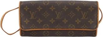 Louis Vuitton Pre-owned Clutches, female, Brown, Size: ONE SIZE Pre-owned Canvas clutches