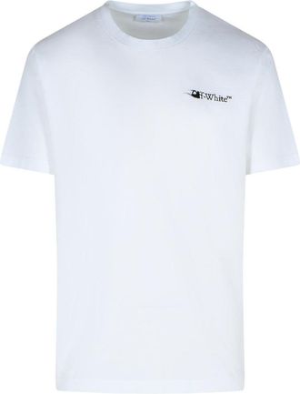 Off-white Ink Arrow White Cotton T-Shirt