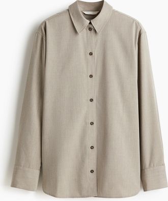 H&M Oversized Bluse - Beige