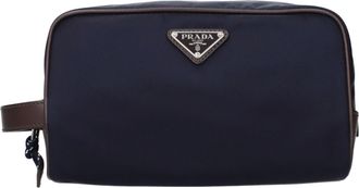 Prada Beautycase Uomo Stof Blauw