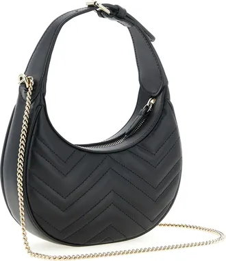 Gucci Womens Black Calfskin Shoulder Bag