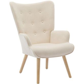 Vente-Unique Vente-unique - Poltrona in Tessuto Beige - vately