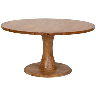Wanderlust Deco Mesa De Comedor De Madera Marr&oacute;n Claro 150x150x77h Cm
