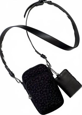 Jen & Co. Parker Crossbody Bag In Black Floral
