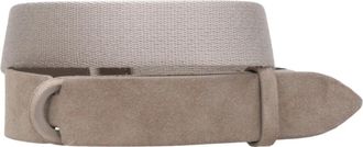 Orciani Suede Nobuckle Belt - Heren - Riemen - Grijs - ONE Size - Leer - Accessoires
