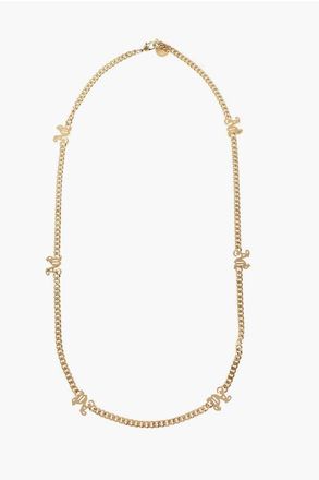 Palm Angels Brass Chain Necklace With Monogram size Unica
