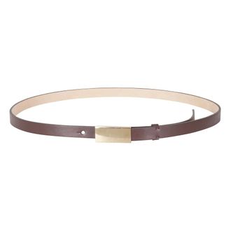 Victoria Beckham Portofino Mirror Belt Micro - Dames - Accessoires - Bruin - Maat: 90 CM Leer