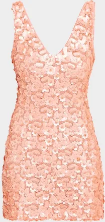 Ramy Brook Giada Sleeveless Floral Sequin Mini Dress