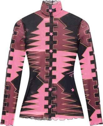 Pucci Pucci T-shirts en Poloshirts Bruin - Dames - Tops - Veelkleurig - Maat: XS