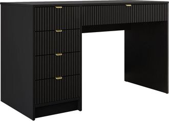 Mirjan24 Mobilier1 - Mesa De Oficina Comfivo Larmire 100, Negro, Con Cajones, N&uacute;mero De Puertas: 0, N&uacute;mero De Cajones: 0, 76x120x55cm