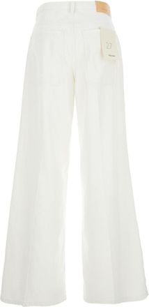 Merci Womens Jeans Bleach Effect White