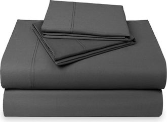 California Design Den Hotel Luxe 800 Thread Count 100% Cotton Sateen Sheet Set in Grey at Nordstrom, Size Queen