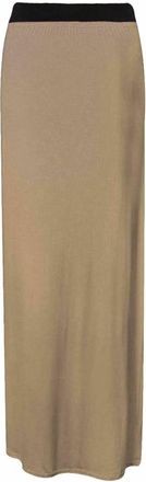 Crazy Girls Women Elasticated Gypsy Long Plain Printed Maxi Skirt.UK 8-26, Mocha, 3XL (UK 24-26)