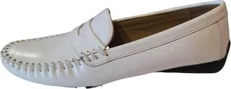 Robert Zur Womens Alice Loafer Shoes In White