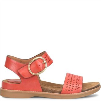 S&ouml;fft Womens Bali Iii Sandal In Red Coral