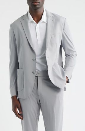 Scott Barber Sono Travel Sport Coat in Silver at Nordstrom, Size Xx-Large