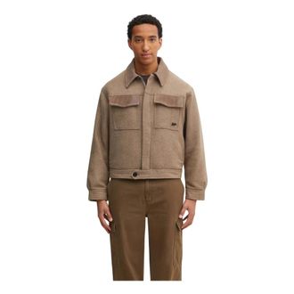 Filling Pieces Box Jacket Varsity - Jackets - Hombre - Marr&oacute;n - L