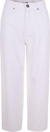 Pinko White Regular Mid Rise Jeans