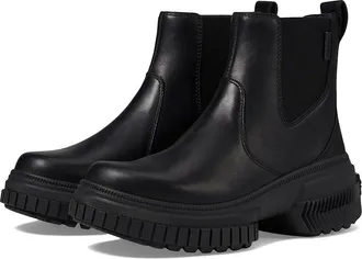 Sorel ONAtm AVE Chelsea Boot Waterproof Womens Boots Black/Black : 10.5 B - Medium, Leather