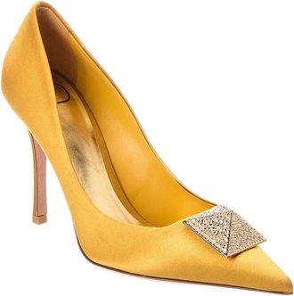 Valentino Vlogo Signature Satin Pump