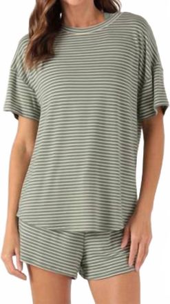 Glyder Lazy Haven Tee In Oatmilk