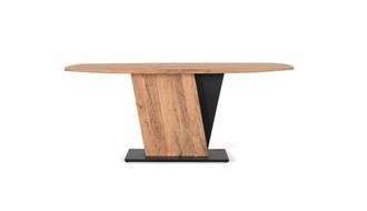 Giner&Colomer Mesa de comedor de madera de acacia y metal