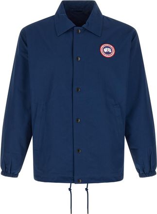 Canada Goose Blue Shirt Collar Jackets