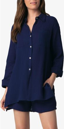 Helen Jon Island Shirt in Navy at Nordstrom, Size X-Large