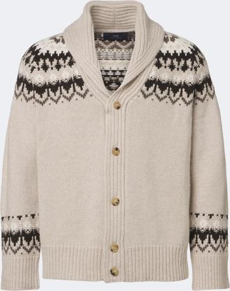arch4 Mr Frostvale Fair Isle cashmere cardigan