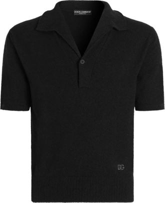 Dolce & Gabbana Polo Shirt - Heren - Polos - Zwart - L - Tops