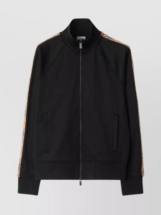 Burberry logo hoodie striped detail