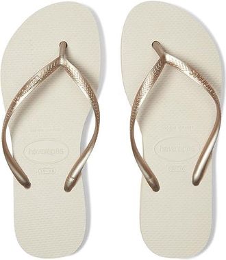 Havaianas Slim Flatform Sandals Womens Sandals Beige : EU 41-42 (US Womens 11-12) M, Rubber