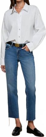 L'agence Milana Low Rise Stovepipe Jean In Kemp