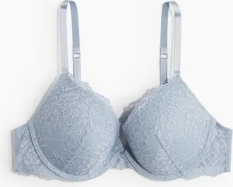 H&M Push-up-BH aus Spitze - Hellblau