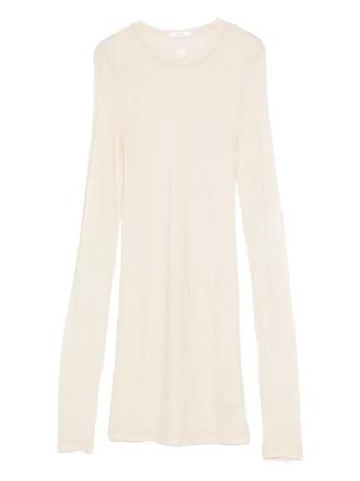 Haikure round-neck long-sleeve T-shirt - Neutrals