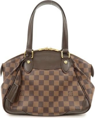 Louis Vuitton Verona Damier Brown Canvas Handbag (Pre-Owned)