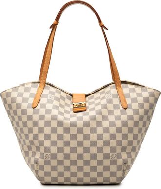 Louis Vuitton Borsa tote Salina PM in tela Damier Azur 2012 - Bianco