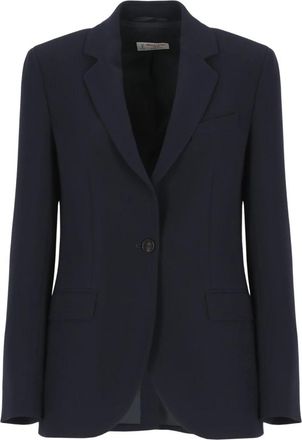 Alberto Biani Jassen, Dames, Blauw, L, Enkelrijig Jasje