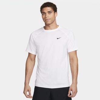 Nike Mens Ready Dri-FIT Short-Sleeve Fitness Top in White | DV9815-100